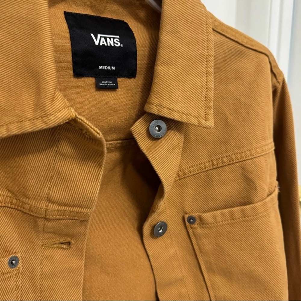 Vans Burnt Orange/Brown Cropped Jacket W Size Small